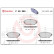 Brake Pad Set, disc brake P49065 Brembo, Thumbnail 2