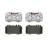 Brake pad set, disc brake P50053X Brembo, Thumbnail 4