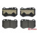 Brake Pad Set, disc brake P50123 Brembo, Thumbnail 2