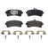 Brake Pad Set, disc brake P50130 Brembo