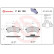 Brake Pad Set, disc brake P50130 Brembo, Thumbnail 2