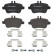 Brake Pad Set, disc brake P50135 Brembo, Thumbnail 2