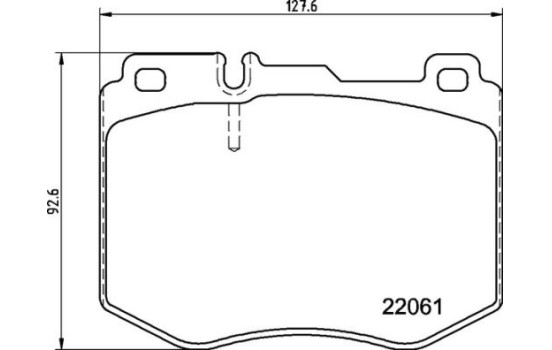 Brake Pad Set, disc brake P50145 Brembo