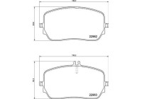 Brake Pad Set, disc brake P50149 Brembo