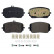 Brake Pad Set, disc brake P50149 Brembo