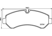 Brake Pad Set, disc brake P50150 Brembo