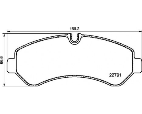 Brake Pad Set, disc brake P50150 Brembo