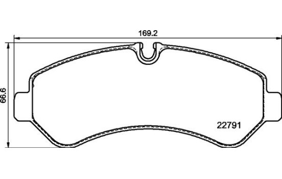 Brake Pad Set, disc brake P50150 Brembo