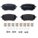 Brake Pad Set, disc brake P50153 Brembo
