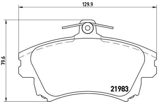 Brake Pad Set, disc brake P54036 Brembo, Image 2