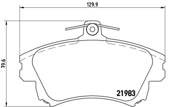 Brake Pad Set, disc brake P54036 Brembo, Image 3
