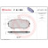 Brake Pad Set, disc brake P54060 Brembo, Thumbnail 2