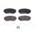 Brake Pad Set, disc brake P54060 Brembo, Thumbnail 2