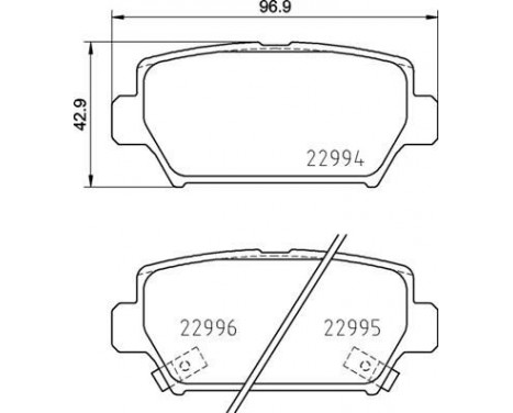 Brake Pad Set, disc brake P54062 Brembo