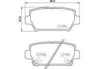 Brake Pad Set, disc brake P54062 Brembo