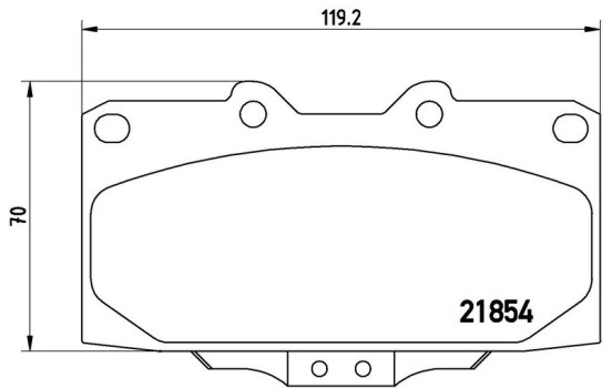 Brake Pad Set, disc brake P56034 Brembo, Image 2