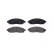 Brake Pad Set, disc brake P56096 Brembo