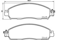 Brake Pad Set, disc brake P56120 Brembo
