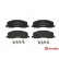 Brake Pad Set, disc brake P59058 Brembo, Thumbnail 2