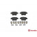 Brake Pad Set, disc brake P61080 Brembo, Thumbnail 2