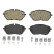 Brake Pad Set, disc brake P61128 Brembo