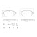 Brake Pad Set, disc brake P61128 Brembo, Thumbnail 3