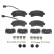Brake Pad Set, disc brake P61130 Brembo, Thumbnail 3