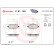 Brake pad set, disc brake P61140 Brembo, Thumbnail 4