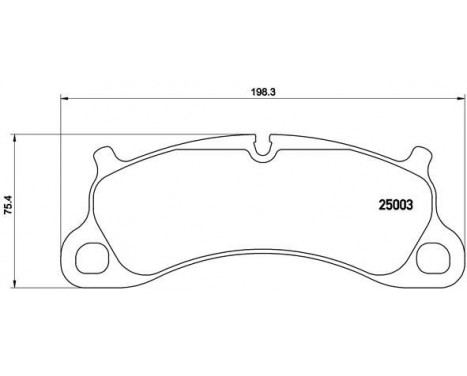 Brake Pad Set, disc brake P65025 Brembo, Image 2