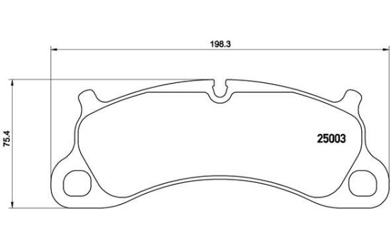 Brake Pad Set, disc brake P65025 Brembo, Image 2