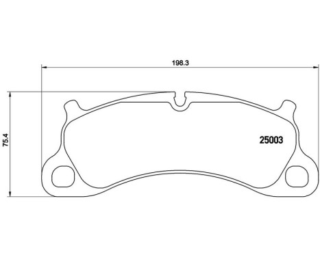 Brake Pad Set, disc brake P65025 Brembo, Image 3