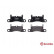 Brake Pad Set, disc brake P65030 Brembo, Thumbnail 2