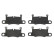 Brake Pad Set, disc brake P65031 Brembo