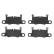Brake Pad Set, disc brake P65031 Brembo, Thumbnail 3