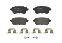 Brake pad set, disc brake P68074 Brembo