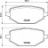 Brake pad set, disc brake P68076 Brembo