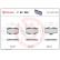 Brake Pad Set, disc brake P83009 Brembo, Thumbnail 3