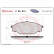 Brake Pad Set, disc brake P83013 Brembo, Thumbnail 3