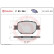 Brake Pad Set, disc brake P83054 Brembo, Thumbnail 3