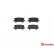 Brake Pad Set, disc brake P83068 Brembo, Thumbnail 2