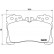 Brake Pad Set, disc brake P83075 Brembo, Thumbnail 2