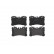 Brake Pad Set, disc brake P83075 Brembo