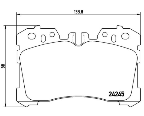 Brake Pad Set, disc brake P83075 Brembo, Image 3