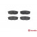 Brake Pad Set, disc brake P83098 Brembo, Thumbnail 2