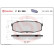 Brake Pad Set, disc brake P83098 Brembo, Thumbnail 3