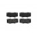 Brake Pad Set, disc brake P83140 Brembo