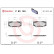 Brake Pad Set, disc brake P83140 Brembo, Thumbnail 3