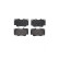 Brake Pad Set, disc brake P83151 Brembo