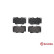 Brake Pad Set, disc brake P83151 Brembo, Thumbnail 2