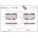 Brake Pad Set, disc brake P83151 Brembo, Thumbnail 3